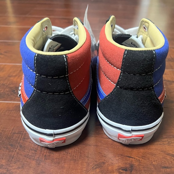 VANS New! Men’s Shoes Skate Grosso Mid University Red Blue Size 11.5 - Picture 5 of 9